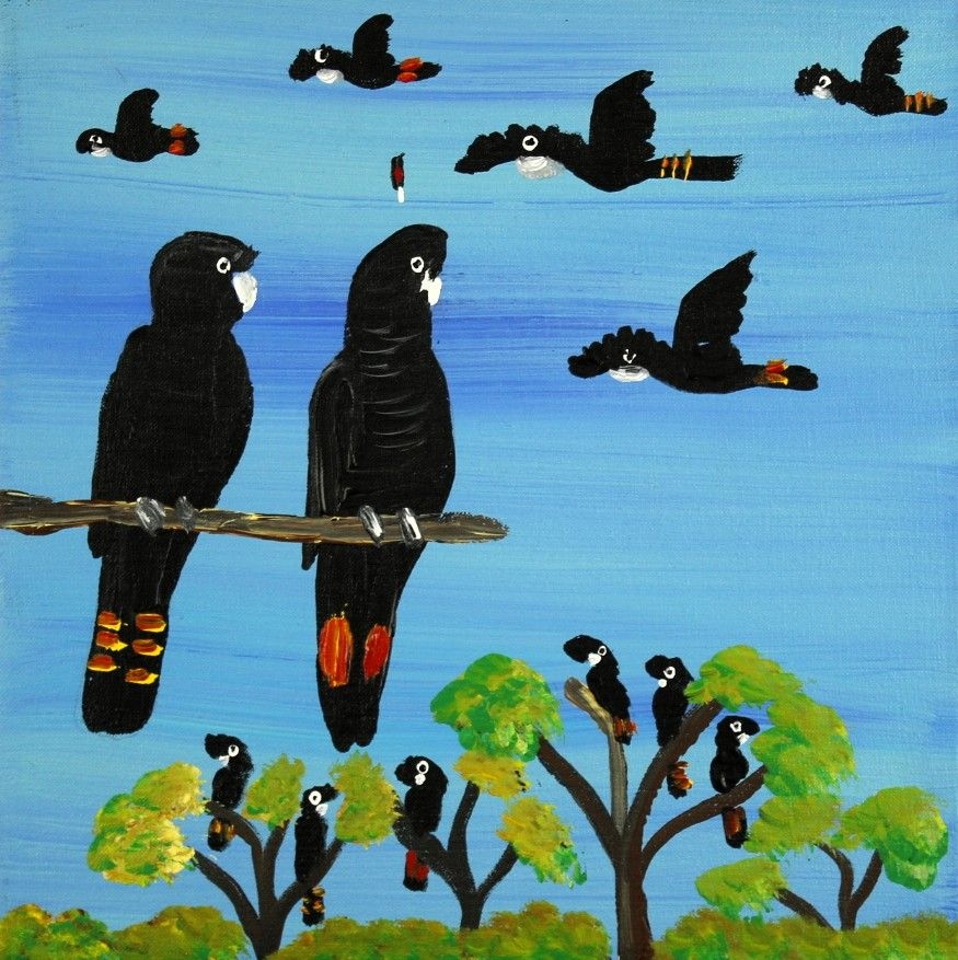 Red Tailed Black Cockatoos